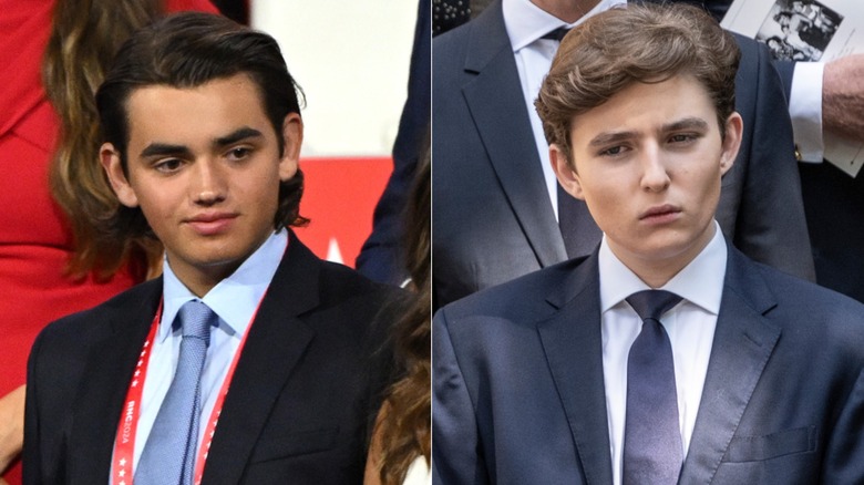 Donald III e Barron Trump