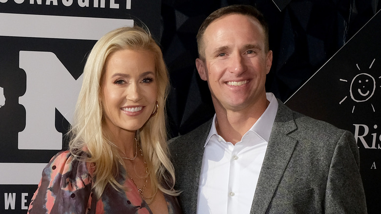 Drew Brees e Brittany Brees sorridono ad Austin nel 2023