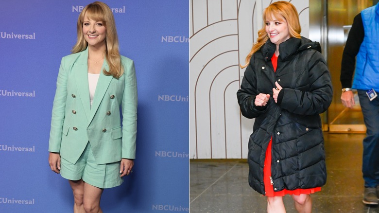 Melissa Rauch in pantaloncini corti