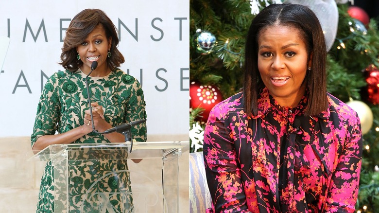 Michelle Obama in stampe audaci