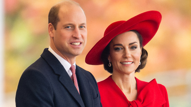 Il principe William e Kate Middleton in posa