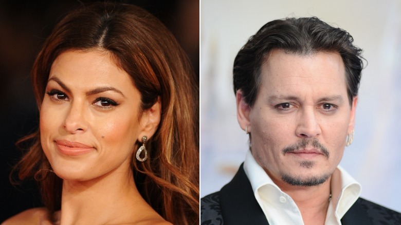 Eva Mendes e Johnny Depp fianco a fianco 