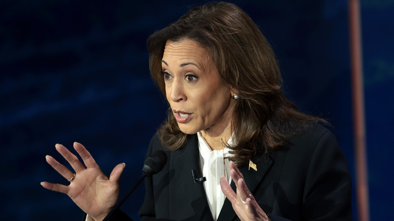 Kamala Harris durante il dibattito