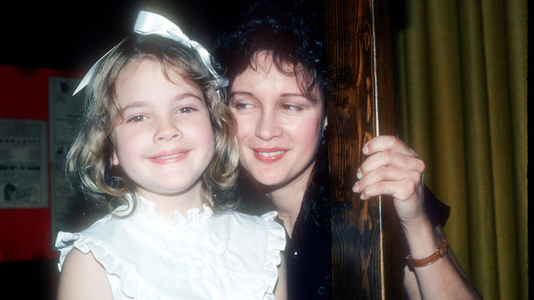 Drew Barrymore bambina con la mamma Jaid Barrymore