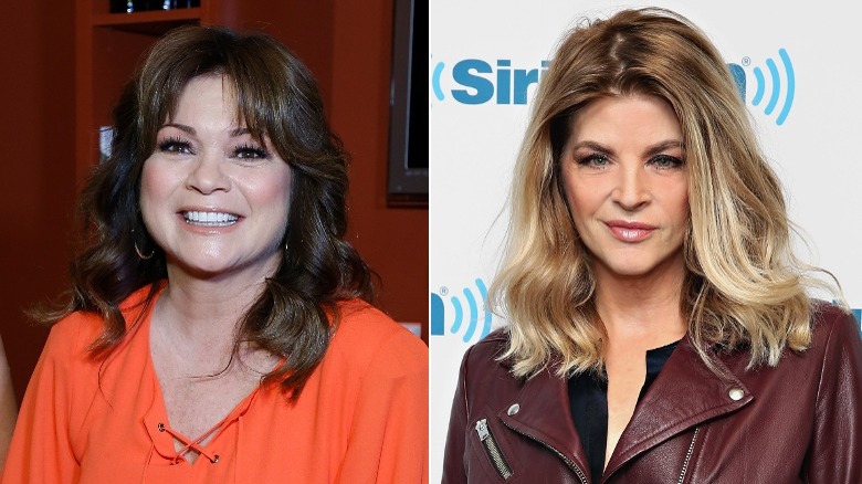 Valerie Bertinelli sorride e Kirstie Alley sorride