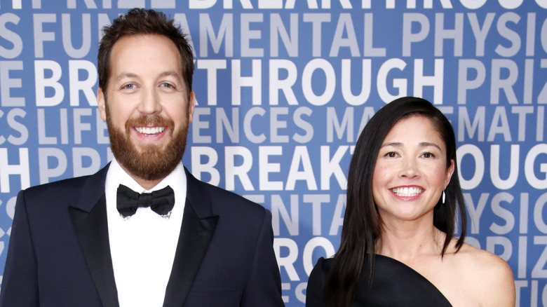 Chris Sacca e Crystal Sacca in abito da cravatta nera