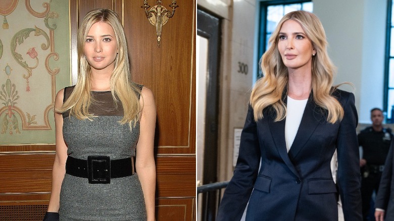 Ivanka Trump nel 2006 e nel 2023