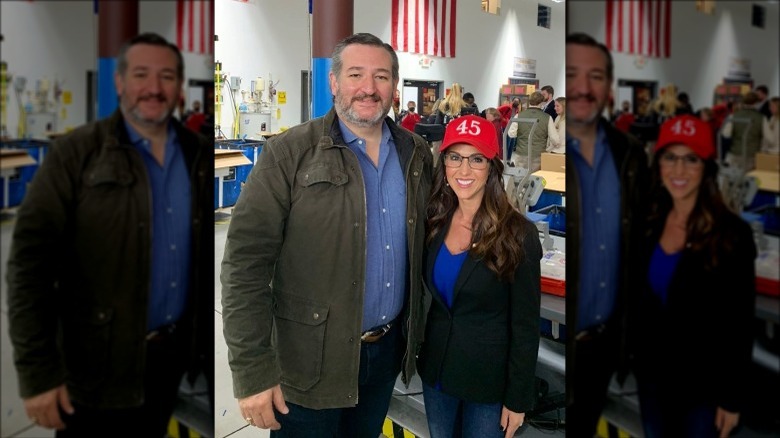 Lauren Boebert posa con Ted Cruz