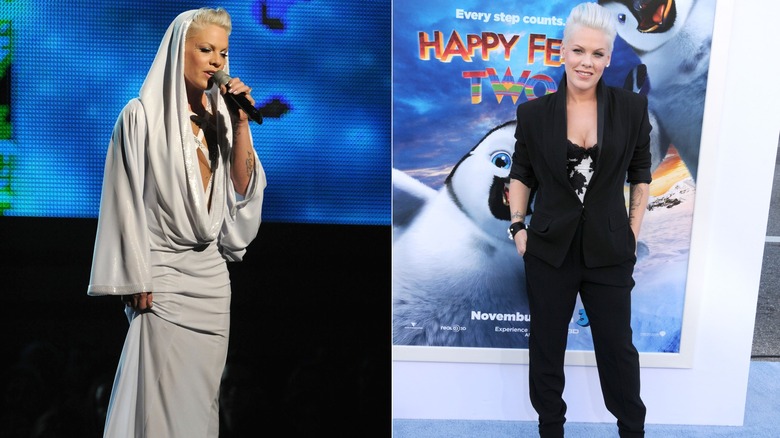 Lo stile della cantante Pink nel 2010