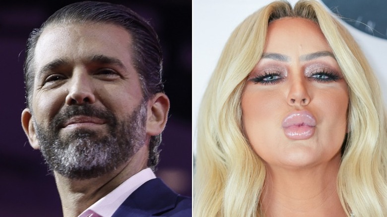 Donald Trump Jr. compiaciuto Aubrey O'Day manda baci