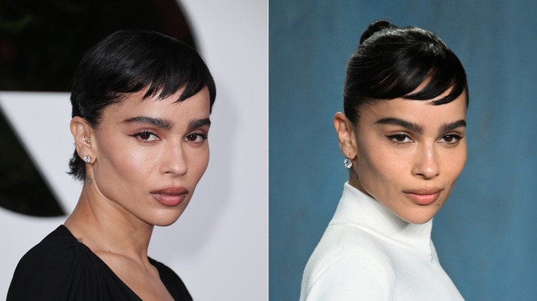 Zoë Kravitz con frangia laterale