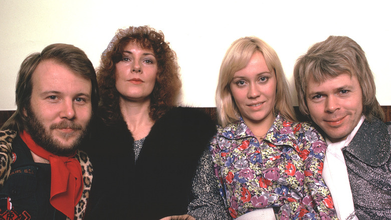 Ritratto di gruppo degli ABBA nel 1975