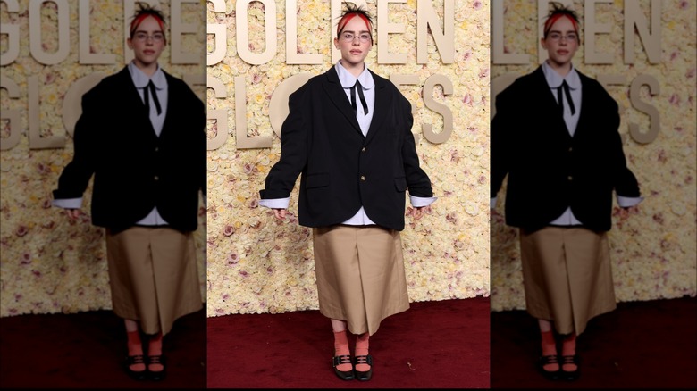 Billie Eilish all'81° Golden Globe