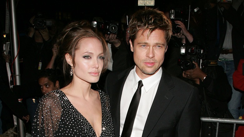 Angelina Jolie e Brad Pitt alla première di Il buon pastore