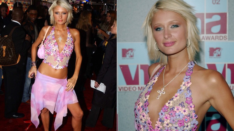 Abito rosa di Paris Hilton Y2K