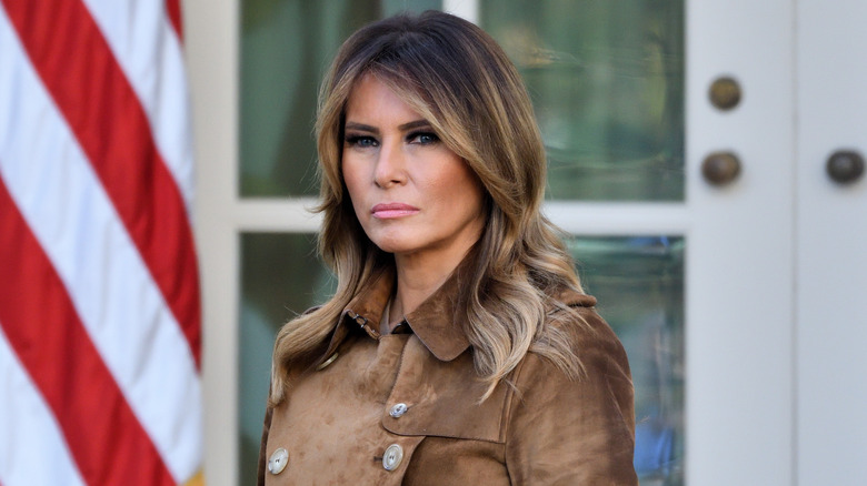 Melania Trump sembra infastidita