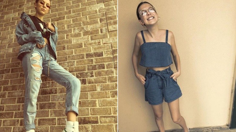 Millie Bobby Brown indossa top corti su Instagram