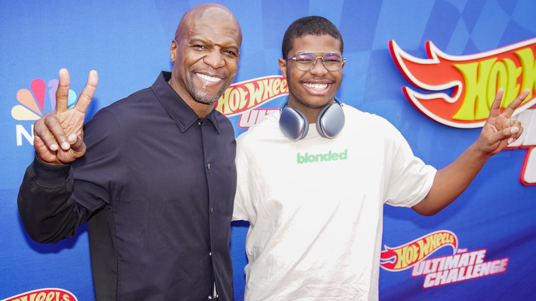 Terry Crews e Isaiah Crews in posa