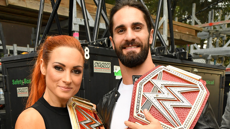 Cinture da wrestling di Becky Lynch Seth Rollins