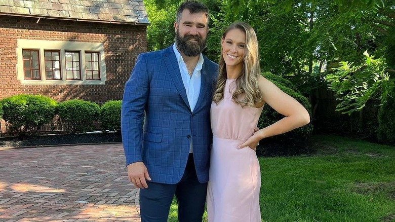 Jason Kelce Kylie Kelce sorride