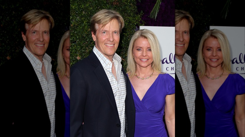 Jack Wagner e Kristina Wagner sorridono