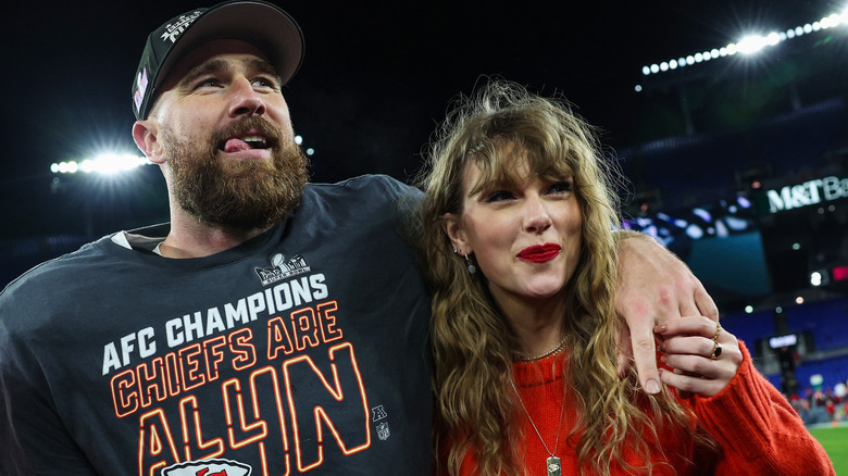 Taylor Swift e Travis Kelce alla partita di football