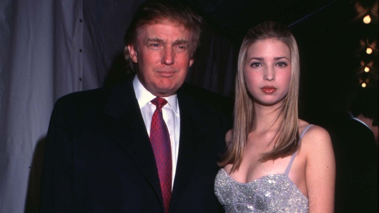 Ivanka Trump e suo padre negli anni '90