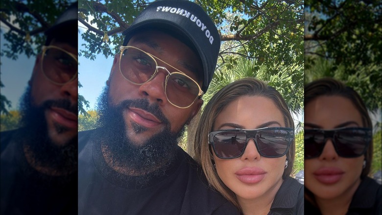 Selfie di Marcus Jordan e Larsa Pippen