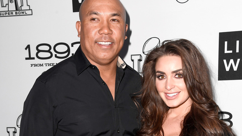 Hines Ward posa con Lindsey Georgalas