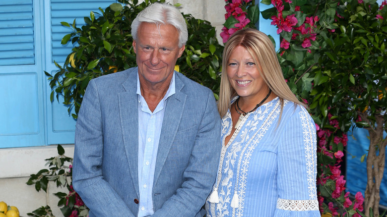 Bjorn Borg sorridente con Patricia Ostfeldt