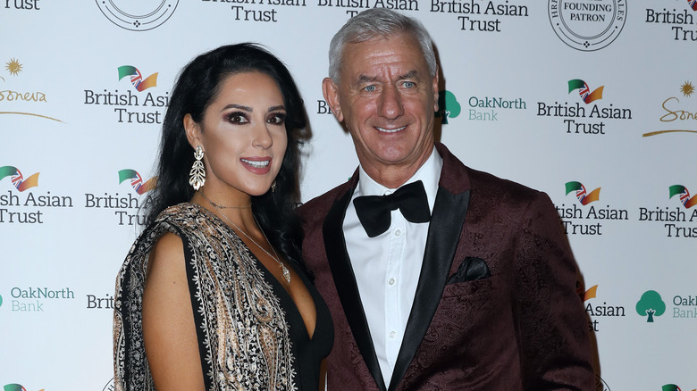 Ian Rush e Carol Anthony su un tappeto rosso