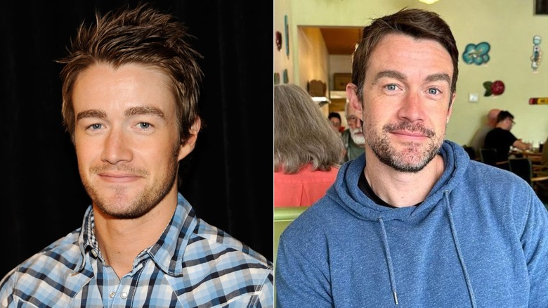 Robert Buckley allora, a sinistra, e ora, a destra