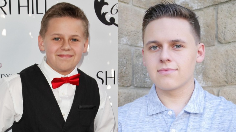 Jackson Brundage allora, a sinistra, e ora, a destra