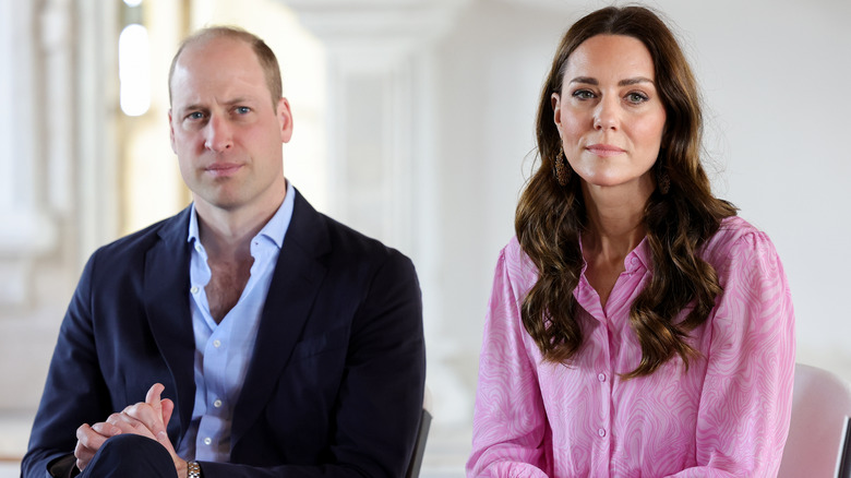 Il principe William e Kate Middleton in posa