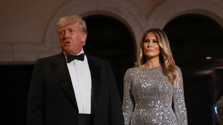 Donald Trump e Melania Trump in glamour