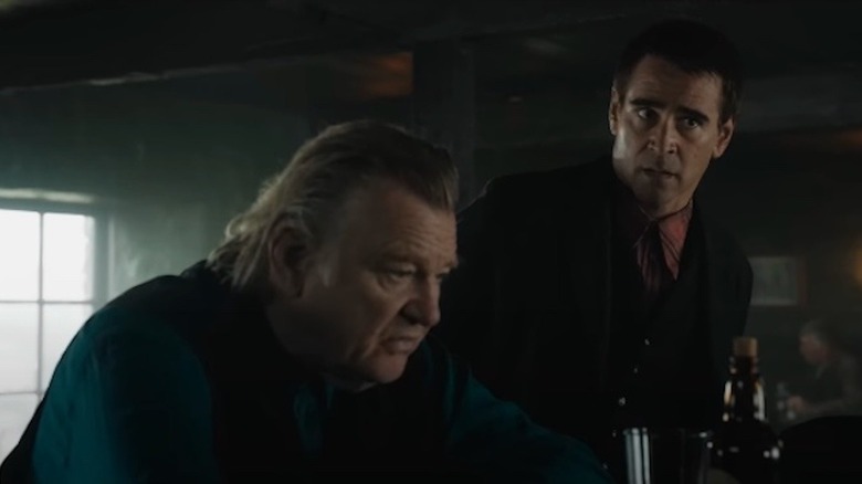 Brendan Gleeson e Colin Farrell in una scena di Le Banshees di Inisherin