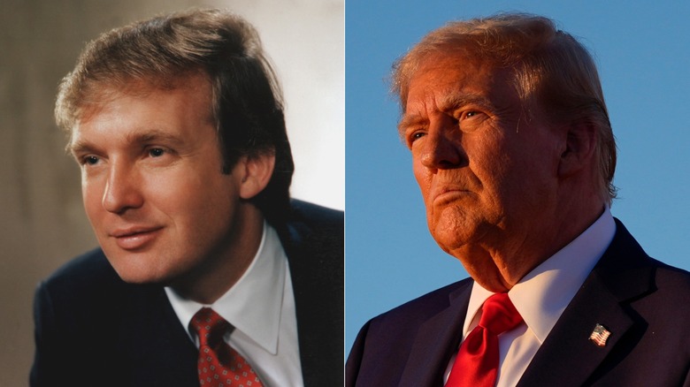 Donald Trump nel 1983 e nel 2024