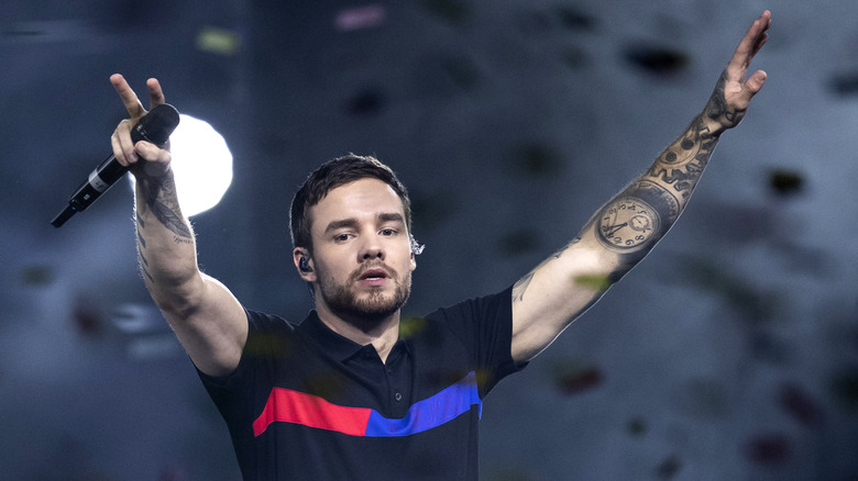 Liam Payne si esibisce alla SSE Arena