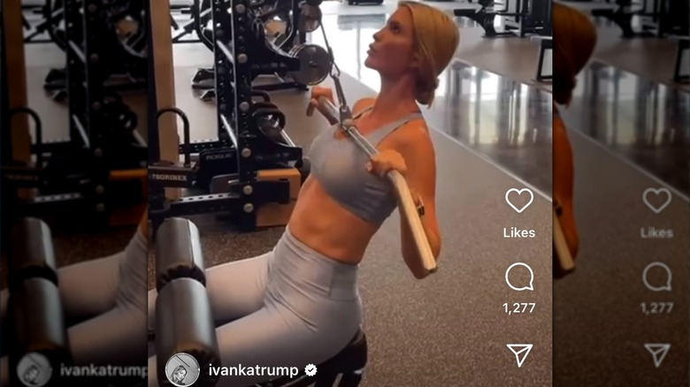 Ivanka Trump si allena