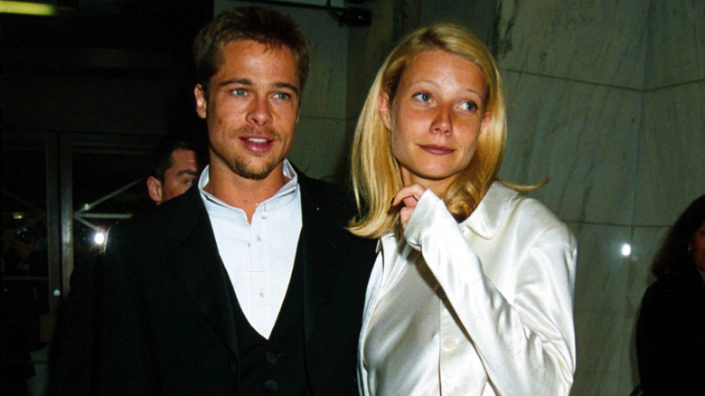 Brad Pitt e Gwyneth Paltrow in posa