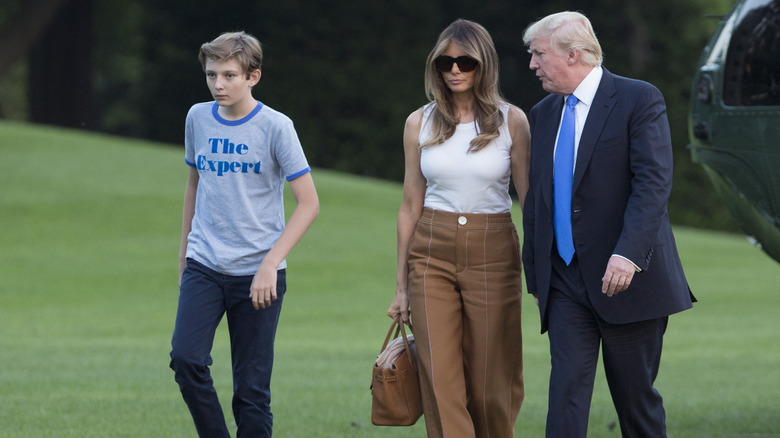 La famiglia Trump a spasso