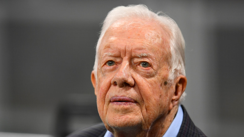 Jimmy Carter allo stadio Mercedes Benz