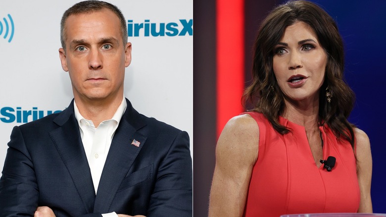 Abiti da cerimonia Corey Lewandowski e Kristi Noem 