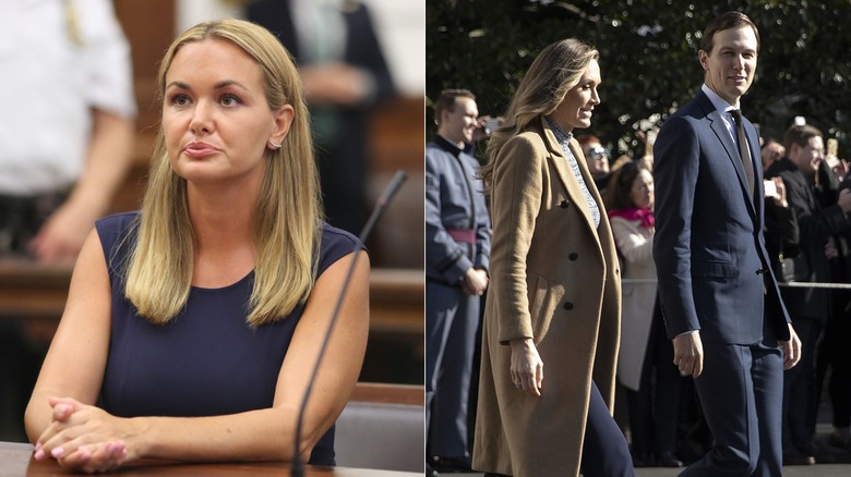 Vanessa Trump seduta in tribunale durante il suo divorzio e mentre cammina fuori dal tribunale