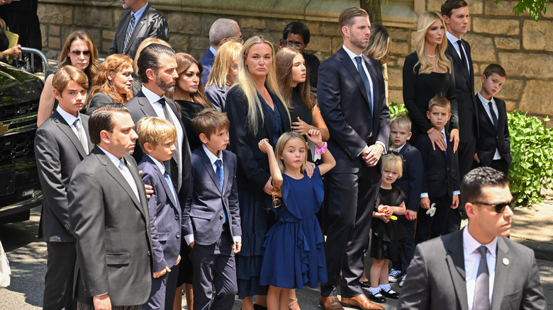 Vanessa Trump appare cupa al funerale di Ivana Trump