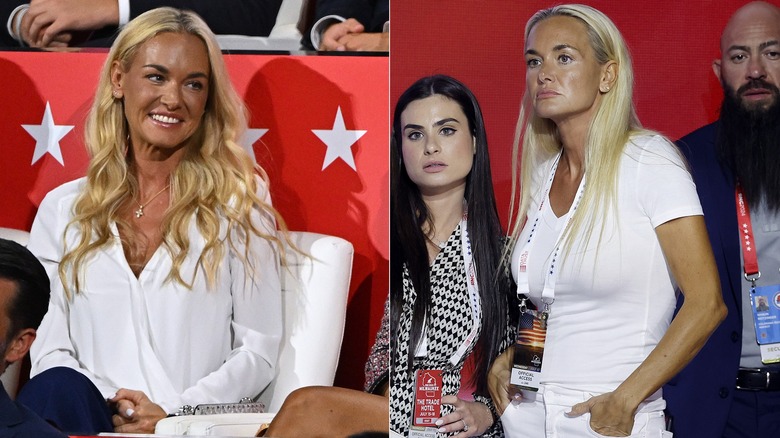 Vanessa Trump vestita di bianco alla Convention Nazionale Repubblicana nel 2024