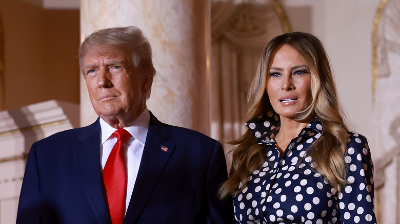 Donald e Melania Trump in posa