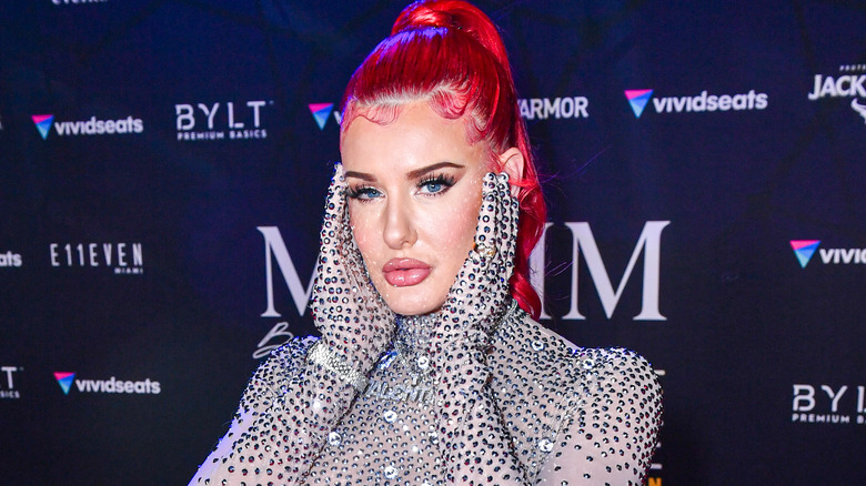 Justina Valentine alla festa del Maxim Super Bowl