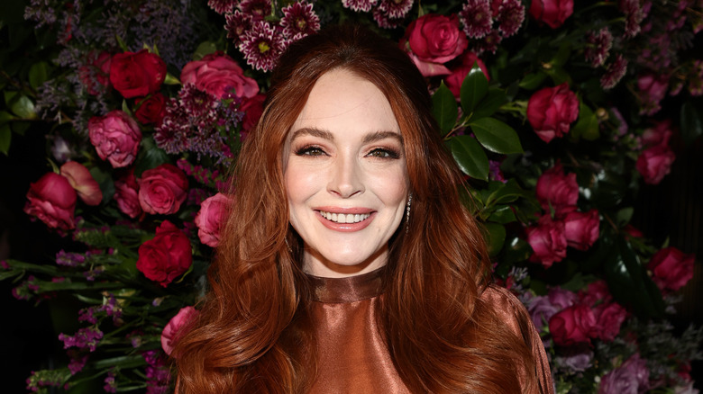 Lindsay Lohan lunghi capelli rossi