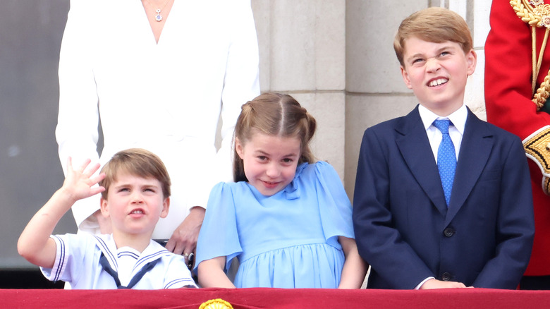 Il principe George, la principessa Charlotte e il principe Louis